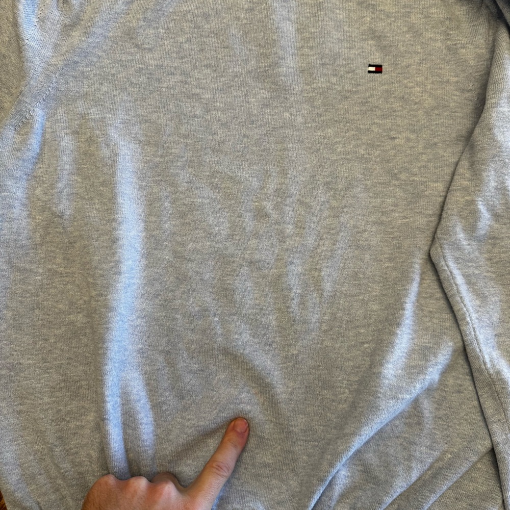 Tommy Hilfiger Light Gray Sweater - Picture 5 of 6